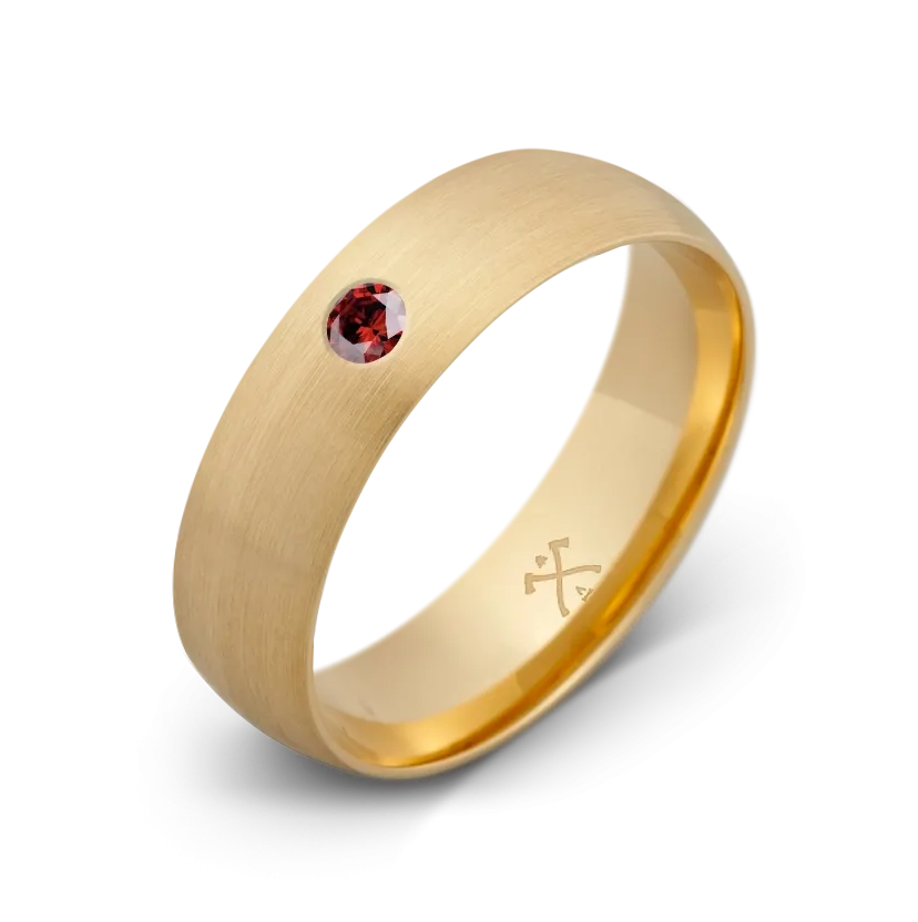 10K Yellow Gold with Stone - Build Your Own Band