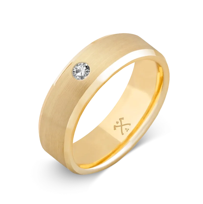 10K Yellow Gold with Stone - Build Your Own Band