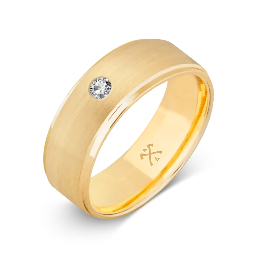 10K Yellow Gold with Stone - Build Your Own Band