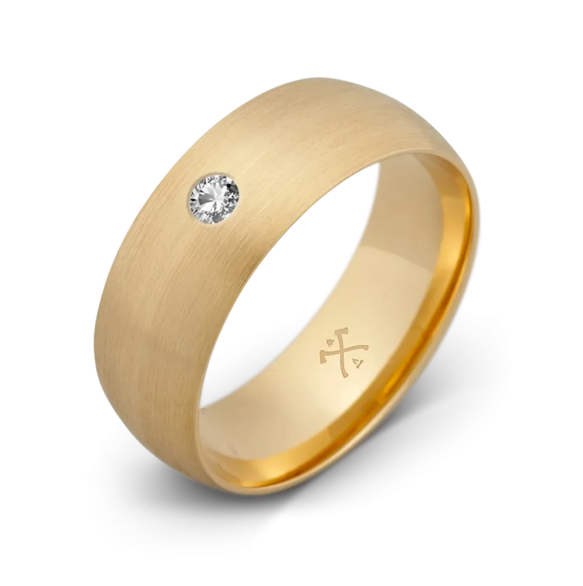 10K Yellow Gold with Stone - Build Your Own Band