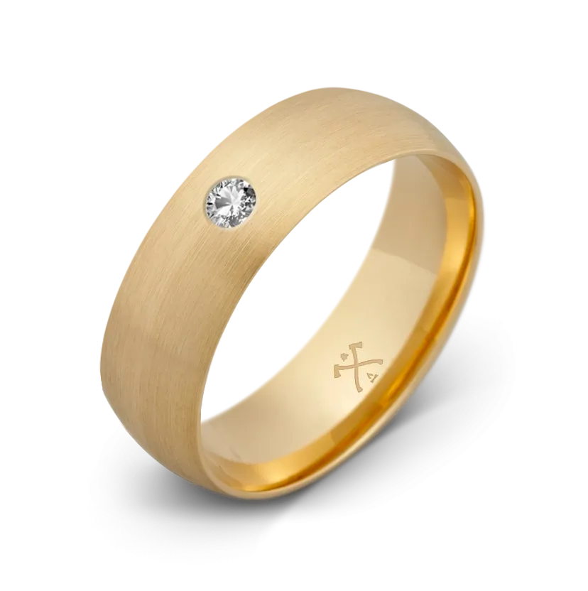 10K Yellow Gold with Stone - Build Your Own Band