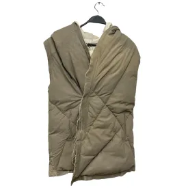 10sei0otto/Puffer Vest/50/Plain/Leather/KHK