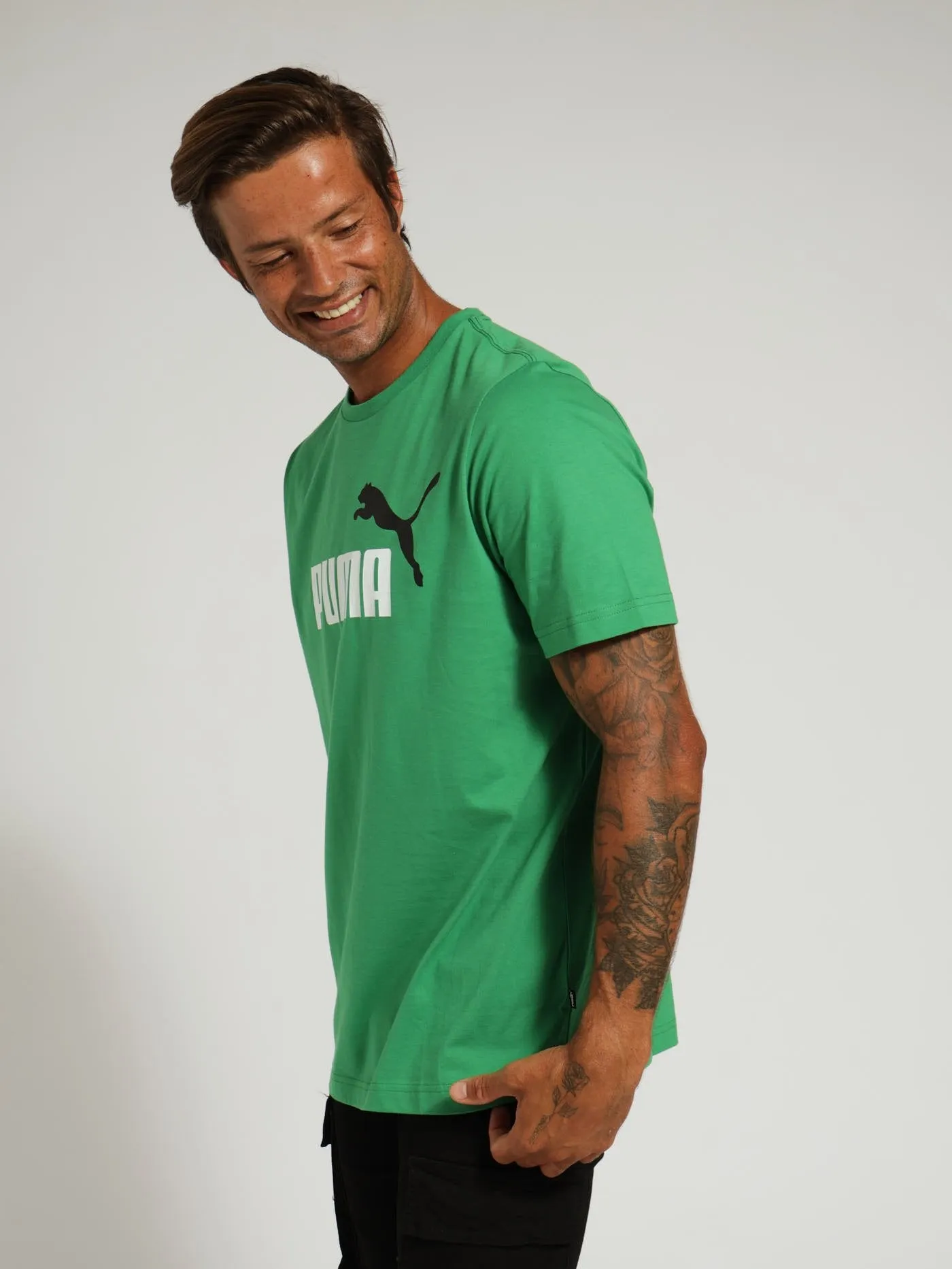 2 Colour Logo Tee - Green