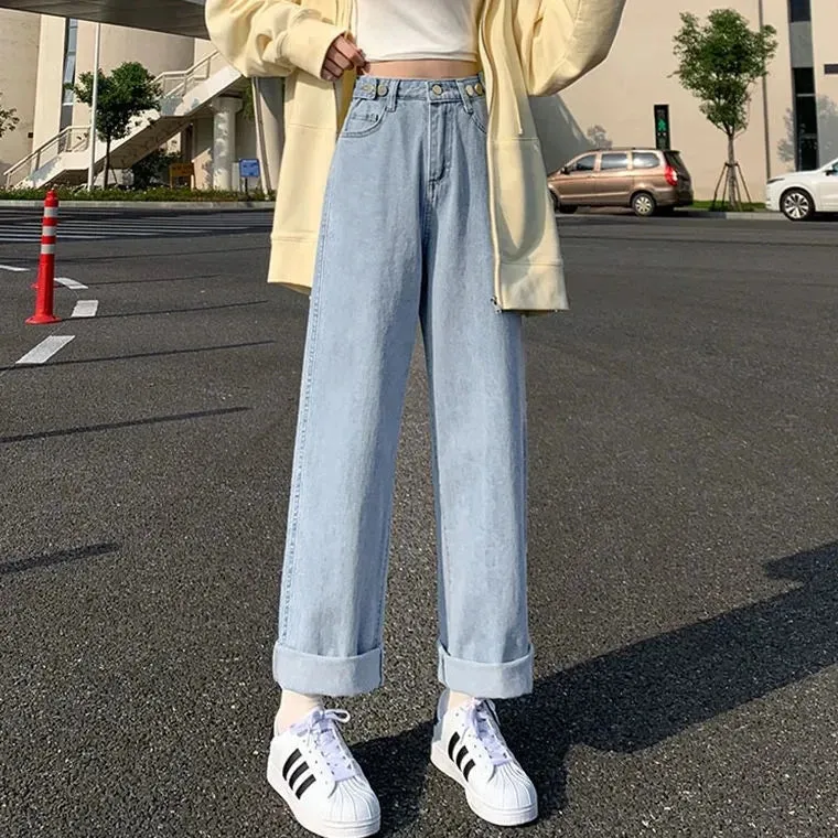 2024 Slim Denim Trousers for Spring Autumn Stretch Jeans Woman