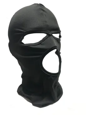 3 Hole Black Ultra Thin Balaclava