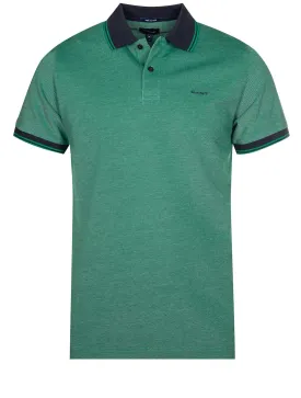 4 colour Oxford Pique Shortsleeve Rugger Lush Green