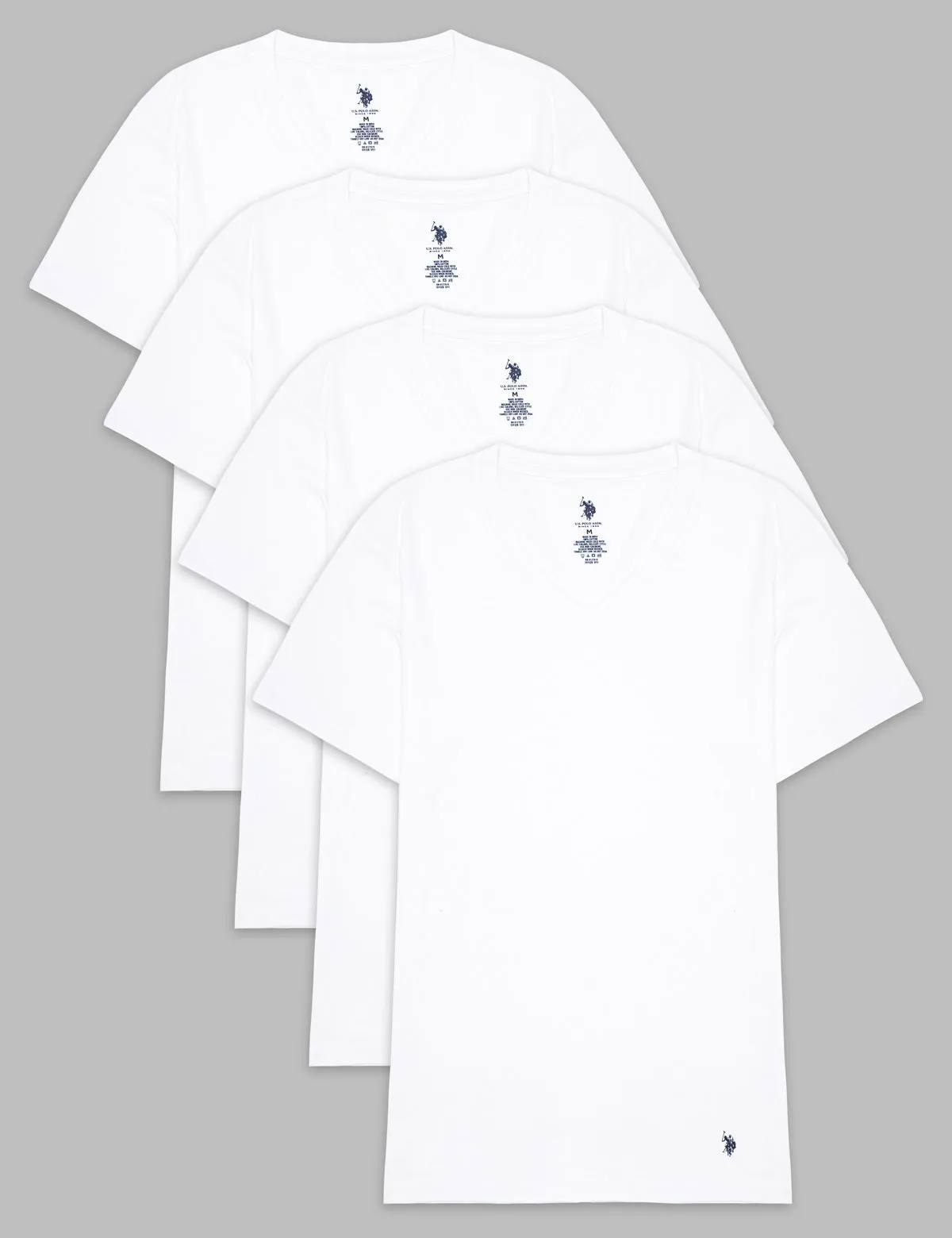 4 PACK V-NECK T-SHIRTS