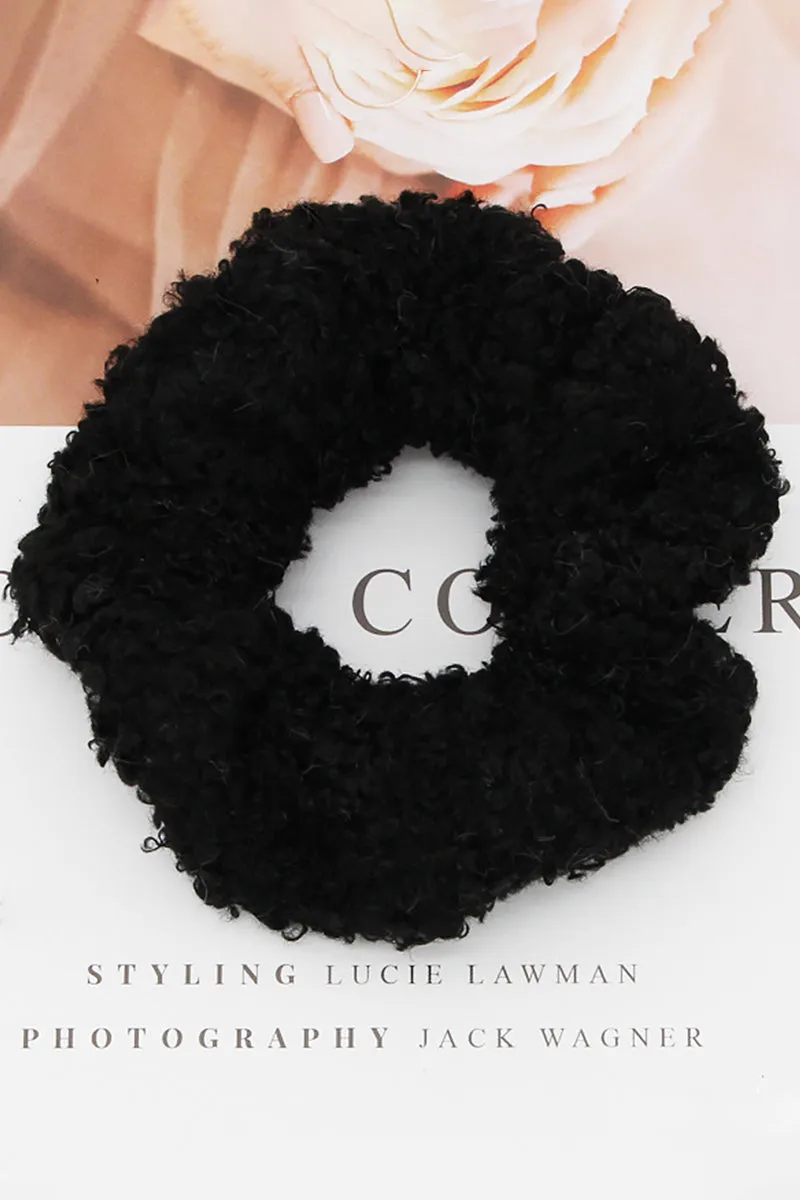 5PCS SOLID COLOR FLUFFY SCRUNCHIE