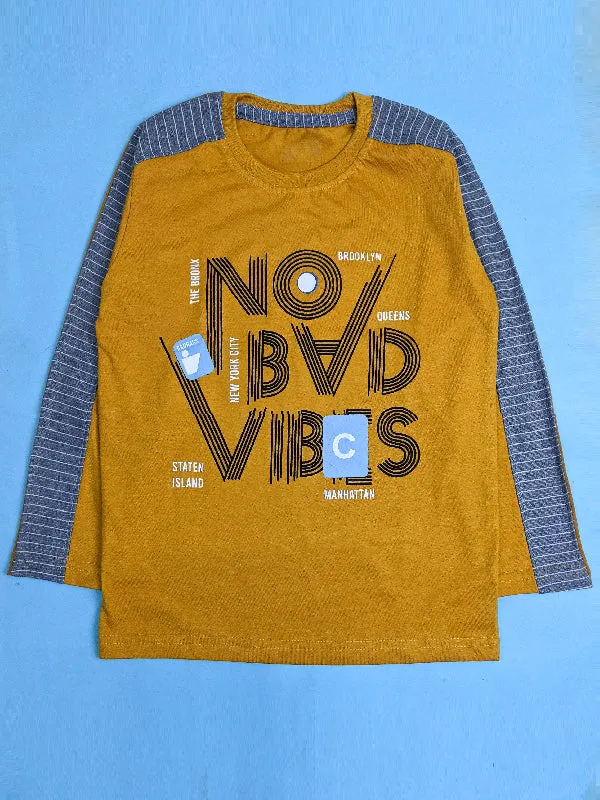 5Yrs - 10Yrs NBV Sand Brown T-Shirt For Boys SK BTS11