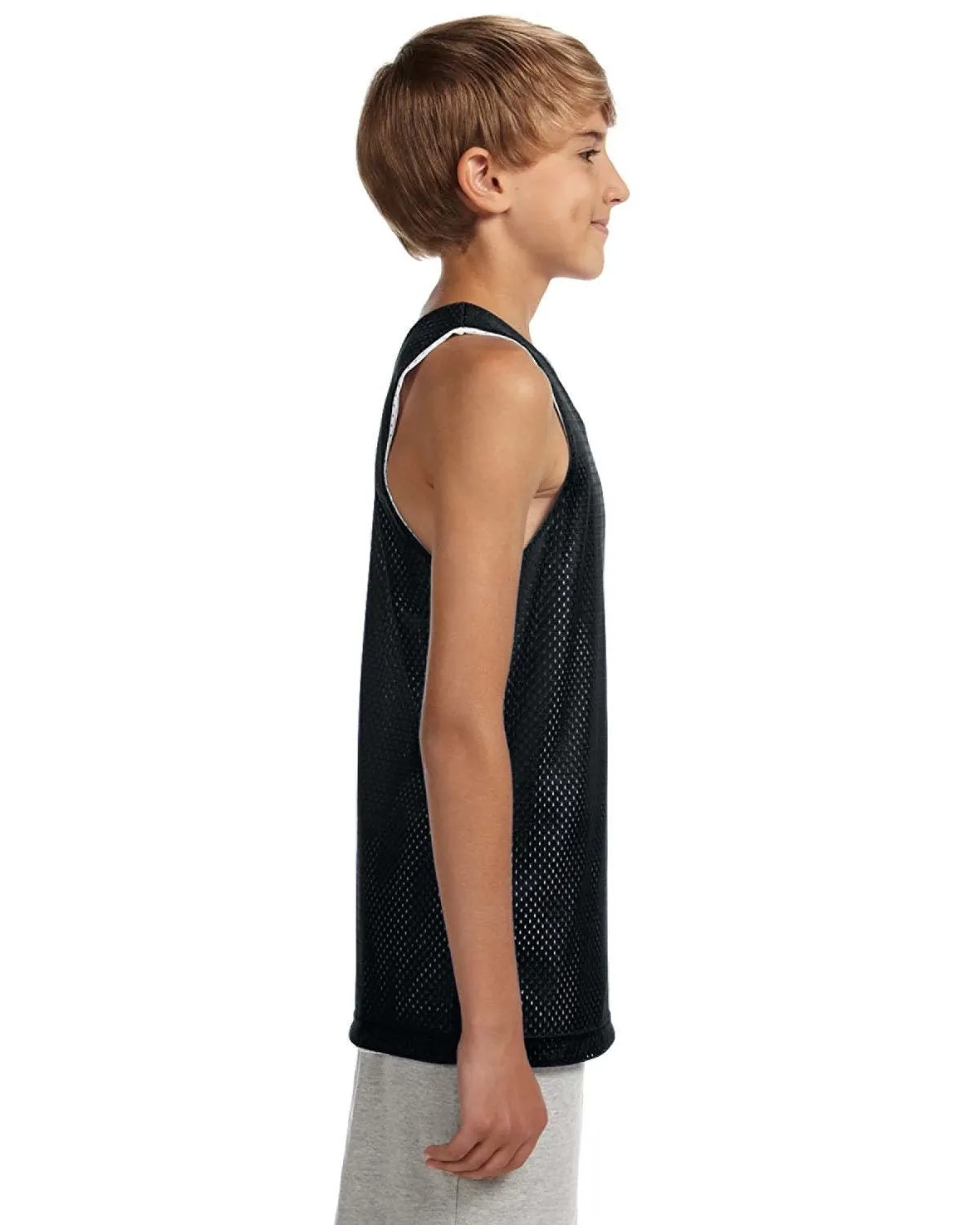 A4 N2206 Youth Reversible Mesh Tank