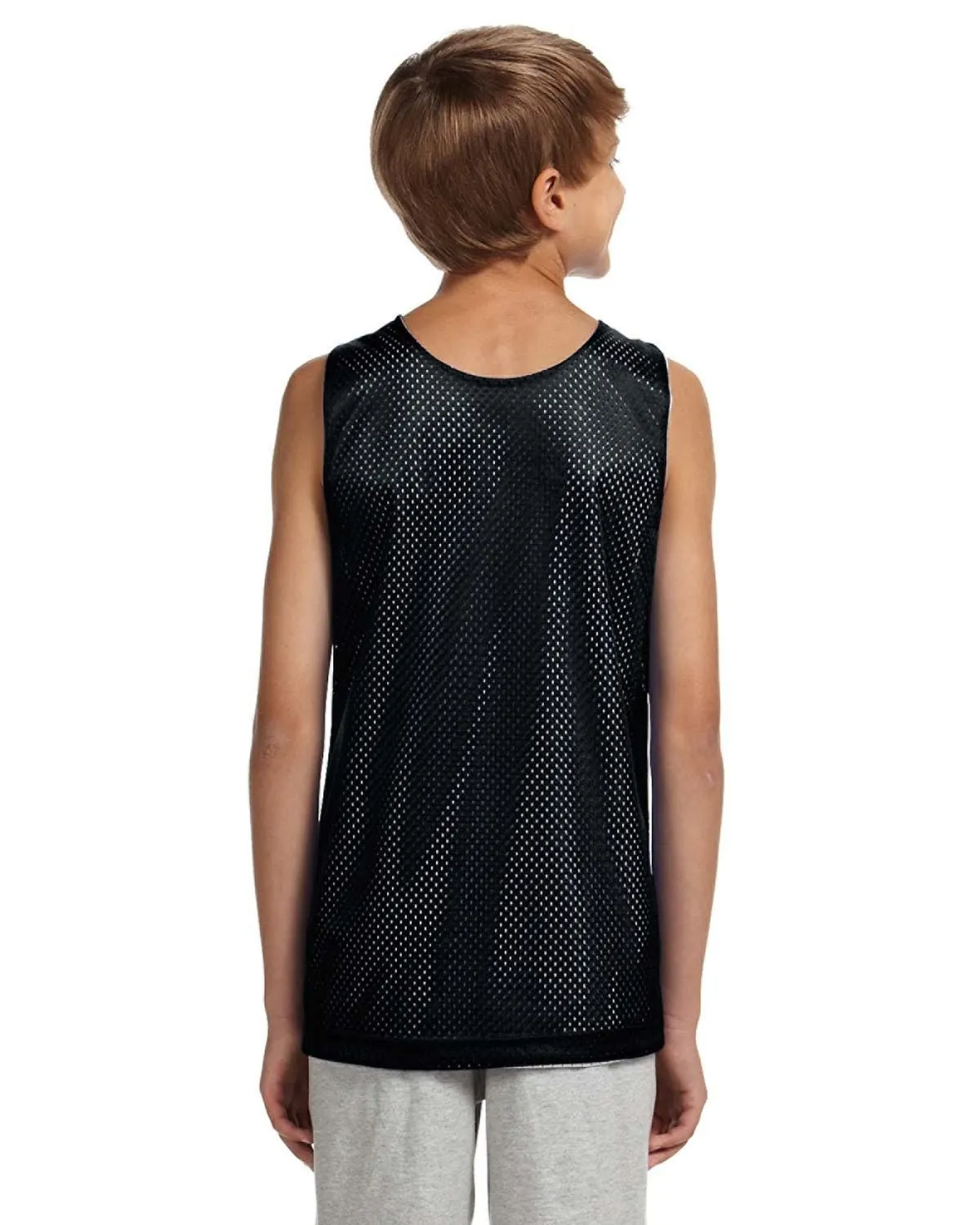 A4 N2206 Youth Reversible Mesh Tank