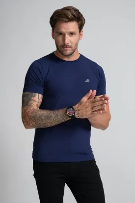 Action Fit Short sleeves-CasualCrew Neck - Blue Depths