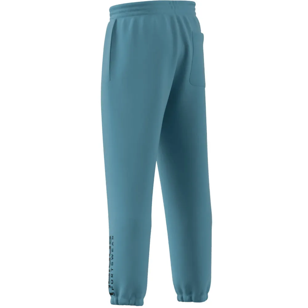 ADIDAS ALL SZN BLUE FLEECE GRAPHIC PANTS