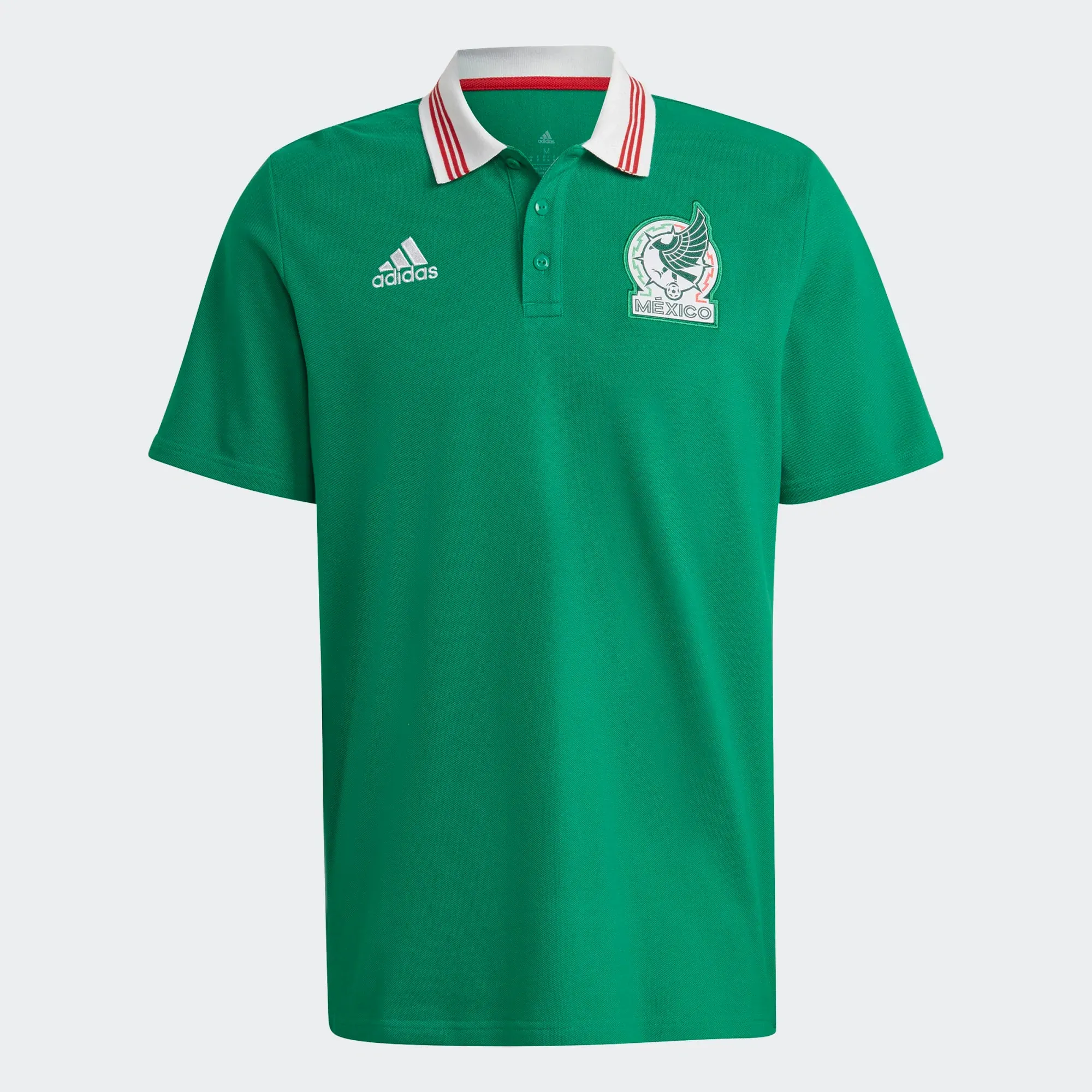 ADIDAS MEN'S MEXICO DNA POLO GREEN