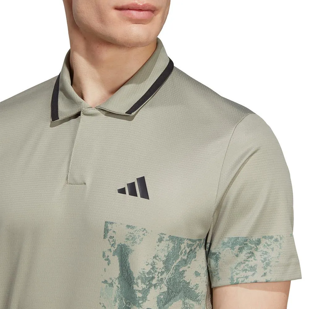 adidas Men's Paris Freelift Polo - Silver Pebble