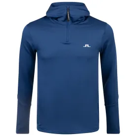 Aerial Quarter Zip Hoodie Estate Blue - AW23