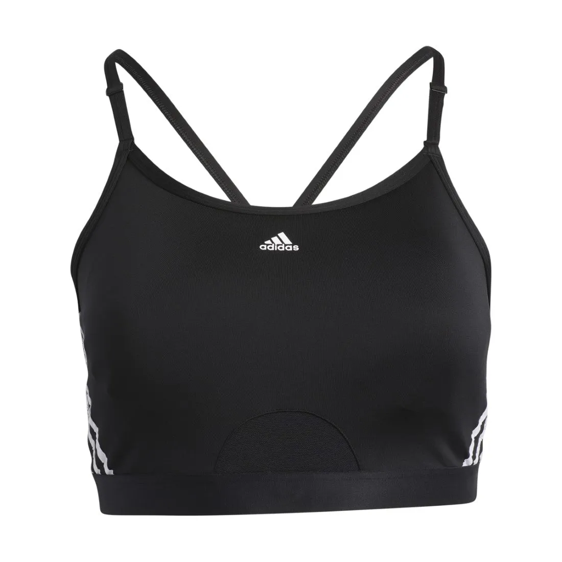 Aeroreact Training Light-Support 3-Stripes Bra (Plus Size)