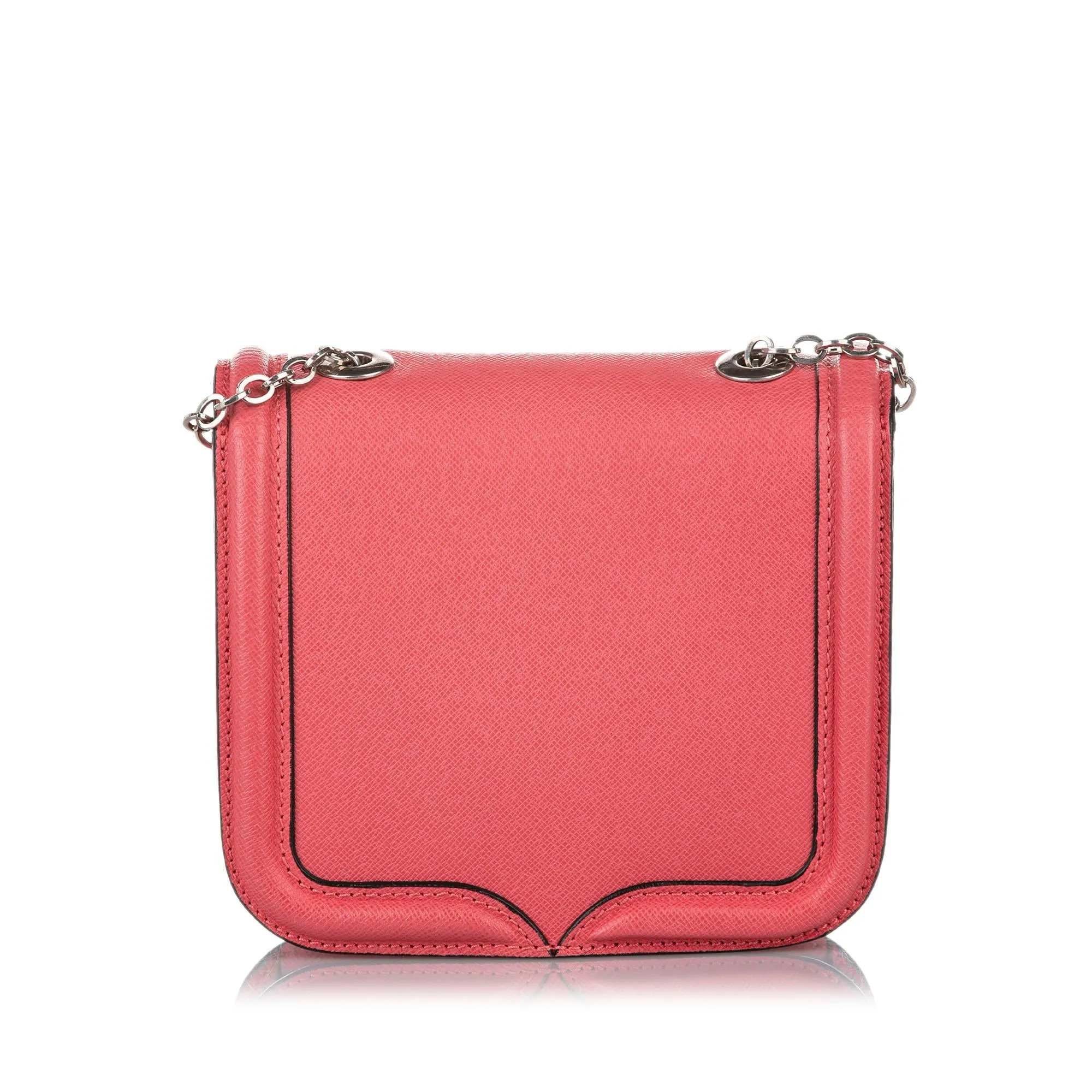 Alexander McQueen Mini Heroine Leather Crossbody Bag (SHG-20515)