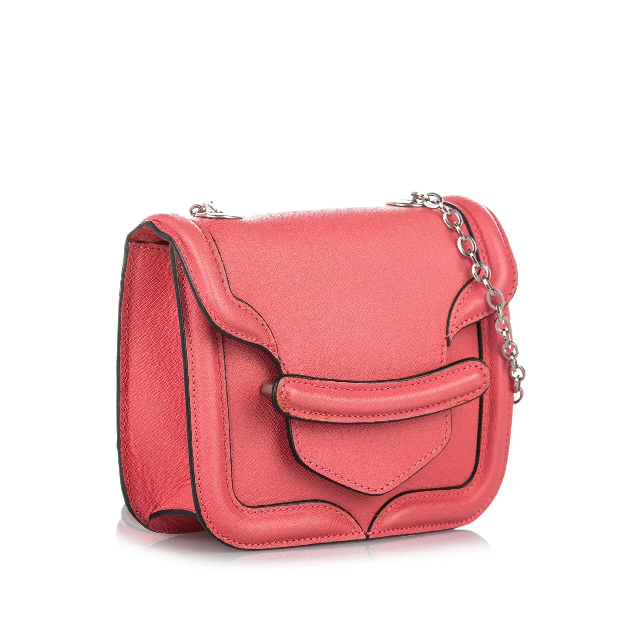 Alexander McQueen Mini Heroine Leather Crossbody Bag (SHG-20515)