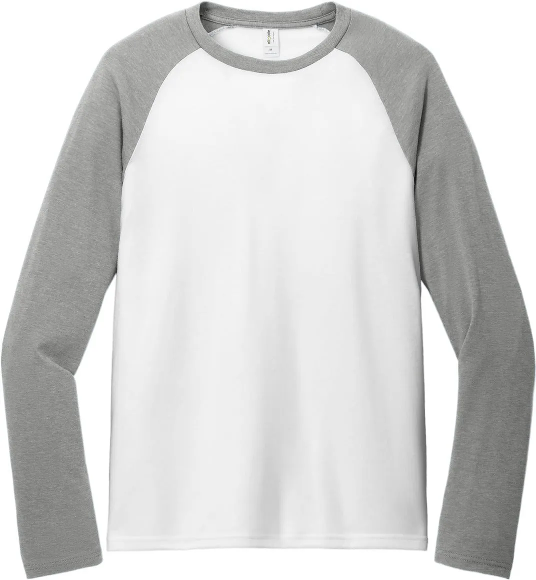 Allmade Unisex Tri-Blend Long Sleeve Colorblock Raglan