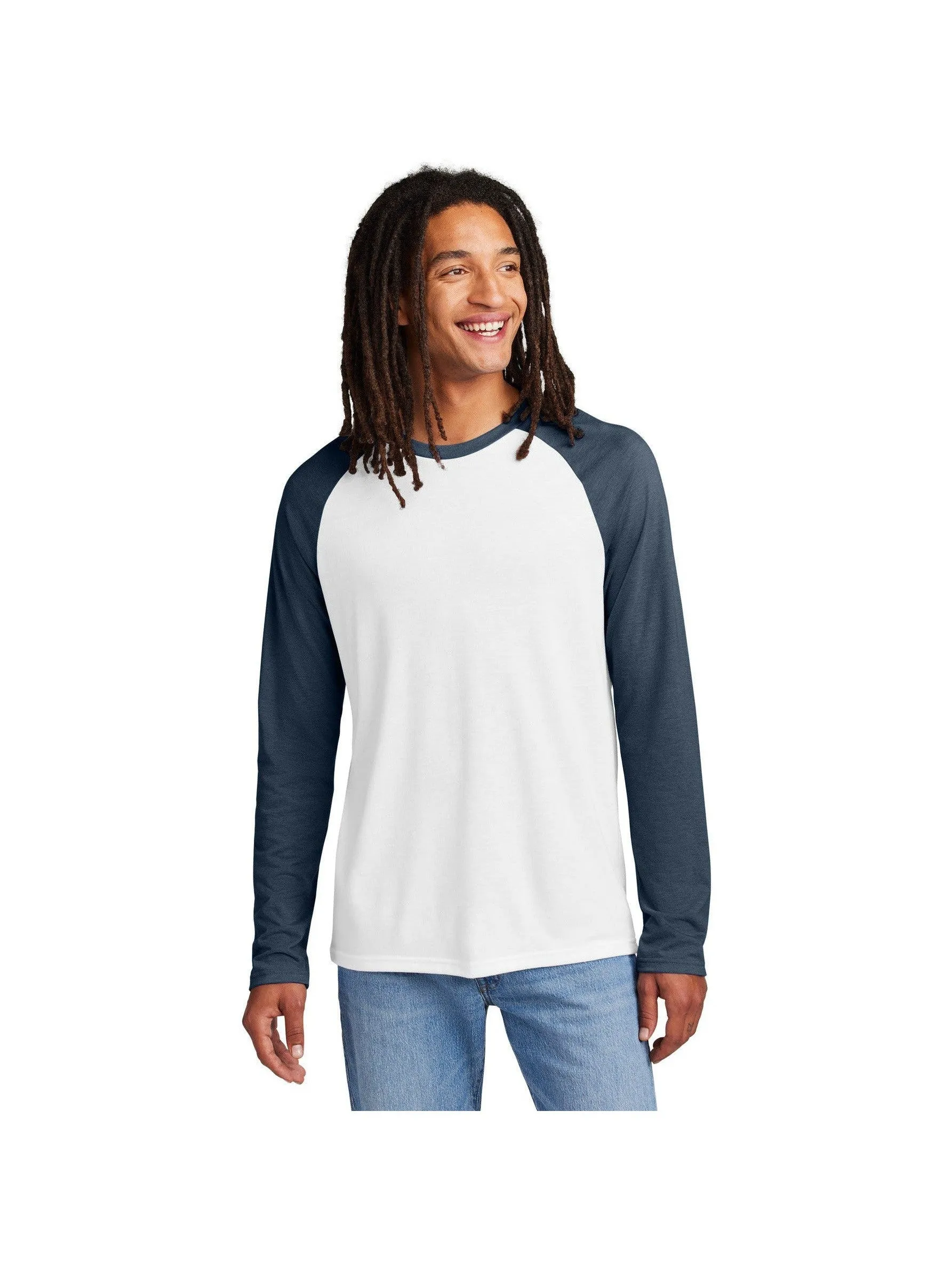 Allmade Unisex Tri-Blend Long Sleeve Colorblock Raglan