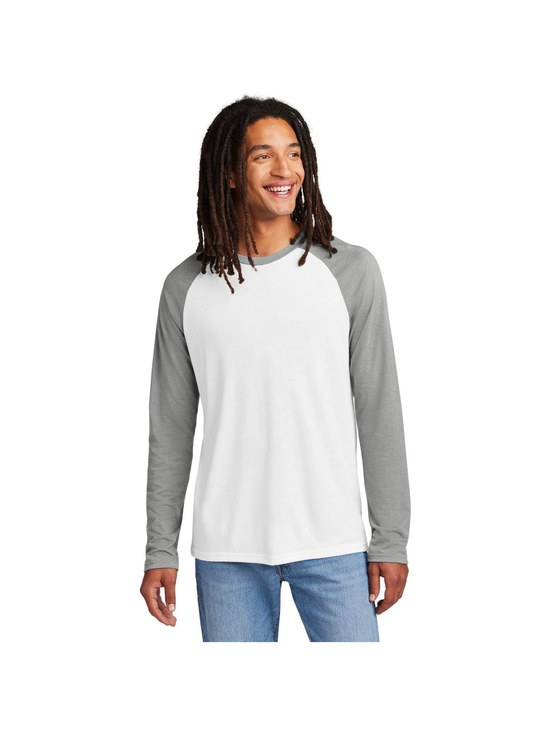 Allmade Unisex Tri-Blend Long Sleeve Colorblock Raglan