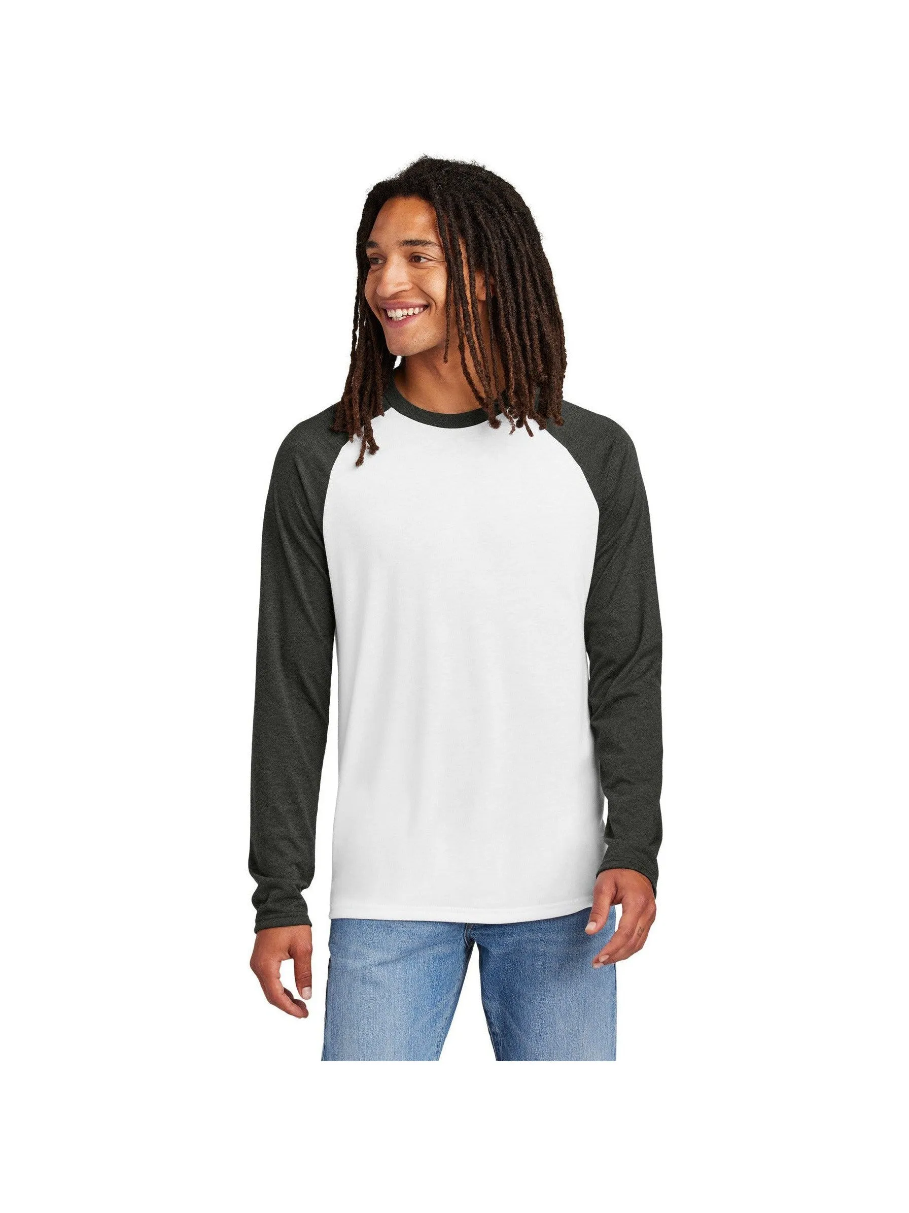 Allmade Unisex Tri-Blend Long Sleeve Colorblock Raglan