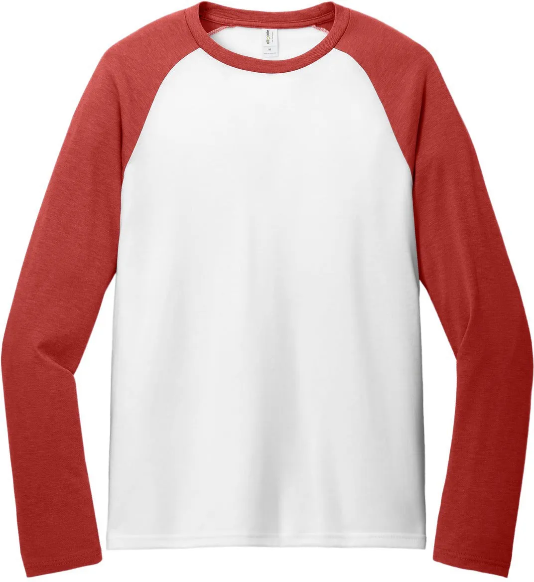 Allmade Unisex Tri-Blend Long Sleeve Colorblock Raglan