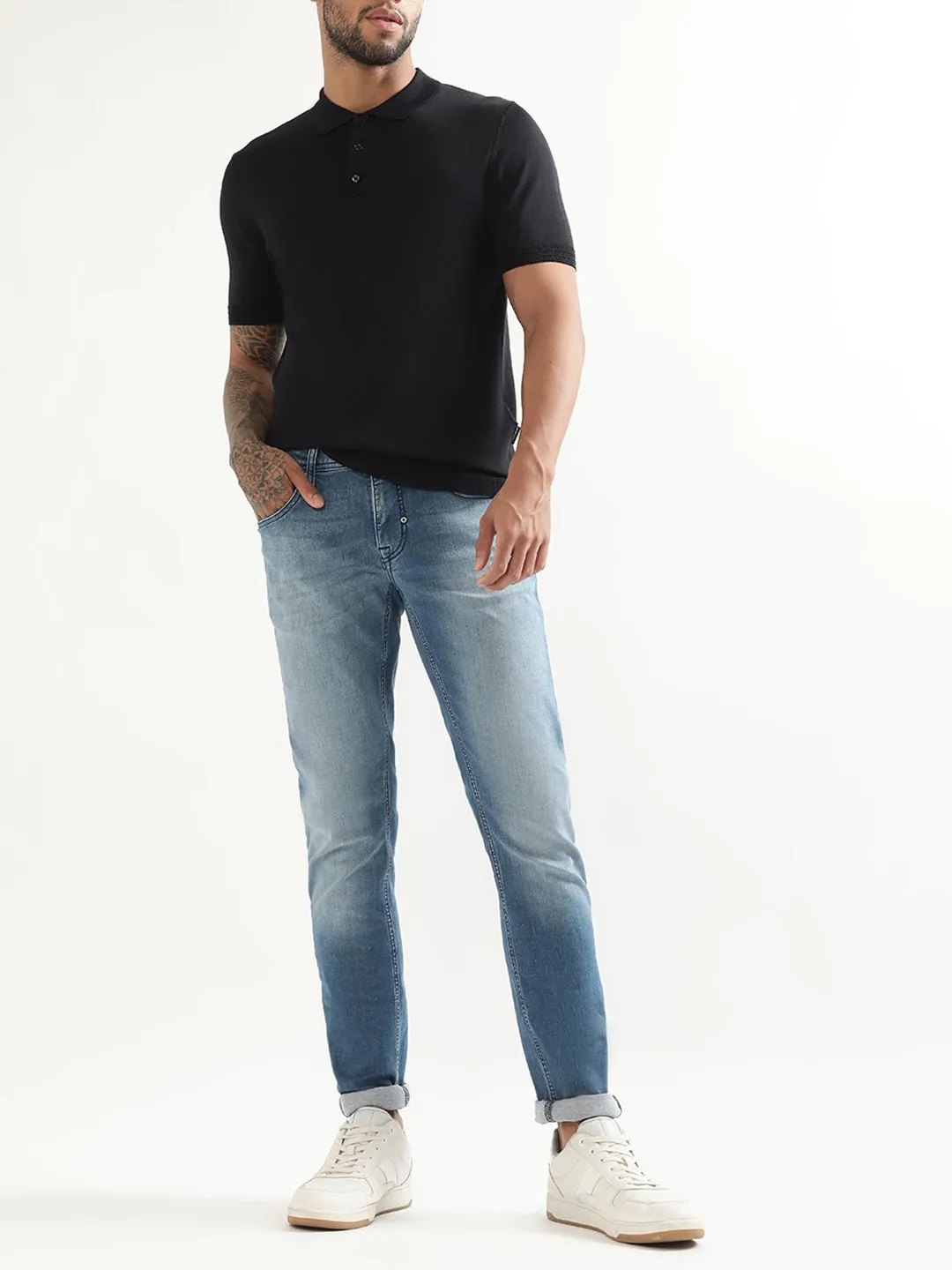 Antony Morato Blue Slim Fit Polo T-Shirt