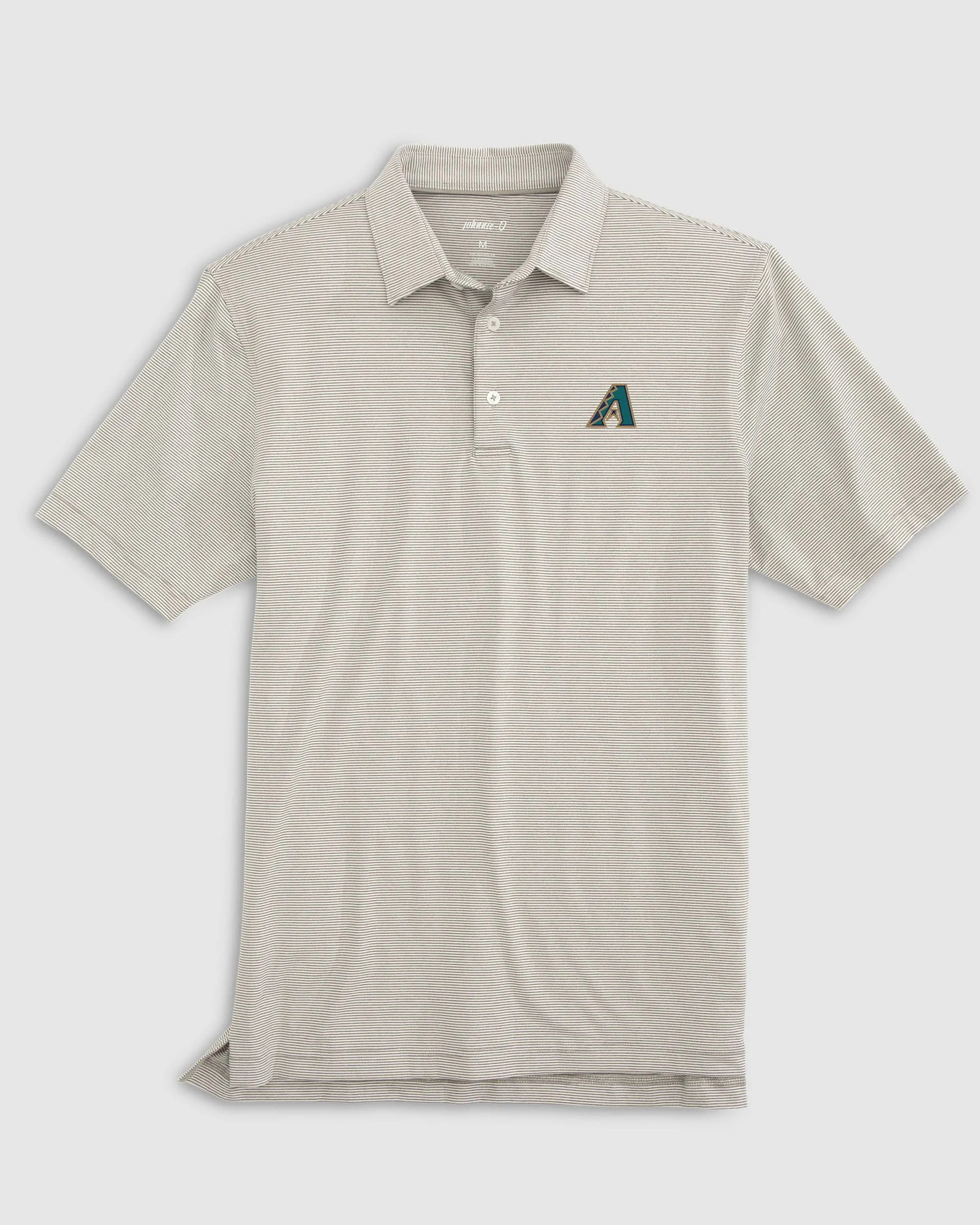 Arizona Diamondbacks Lyndonn Striped Jersey Performance Polo - Cooperstown Logo