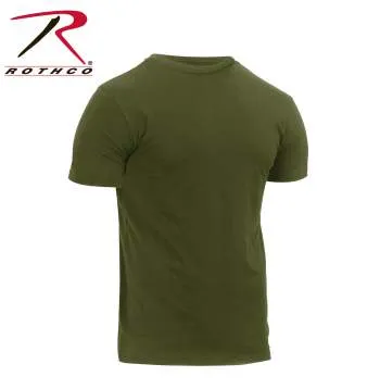 Athletic Fit Solid Color Military T-Shirt