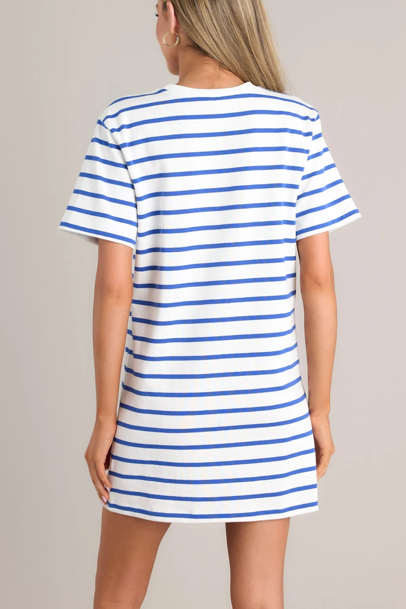 Authentic Moments Blue Stripe T-Shirt Dress