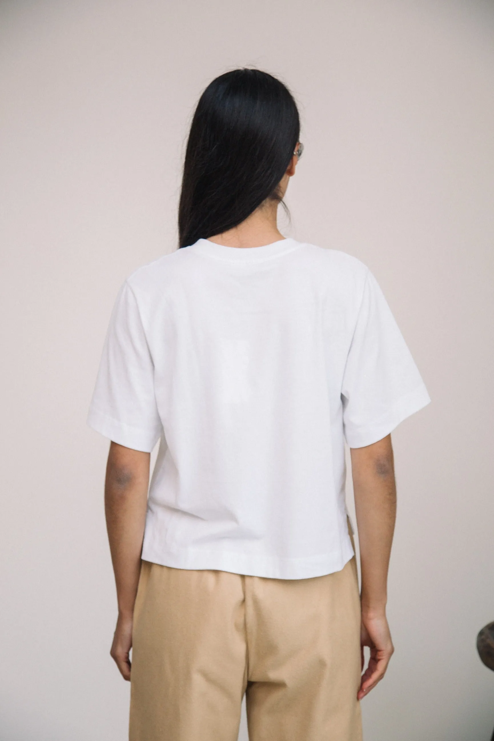 AW24 Bay Organic Cotton Jersey Top in White