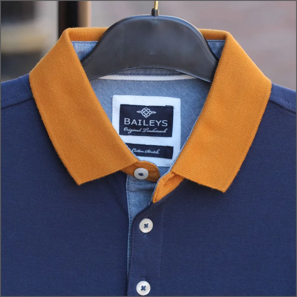 BAILEYS Navy Pocket Polo Top*