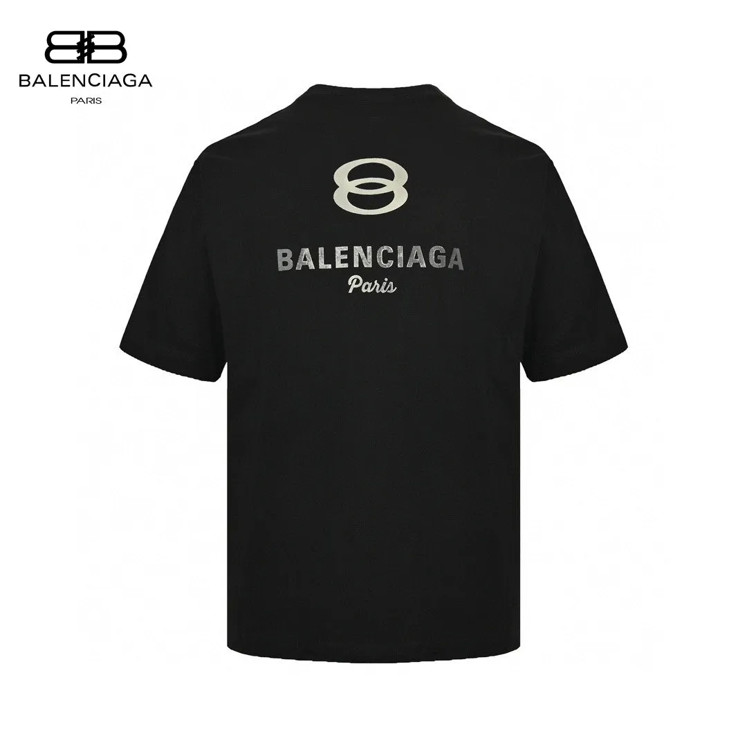 Balenciaga Oversized '8' Logo T-Shirt (Black)