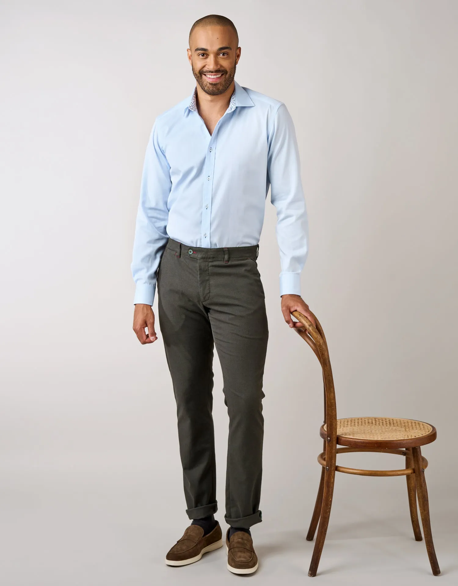 Barbican Light Blue Smart Casual Shirt