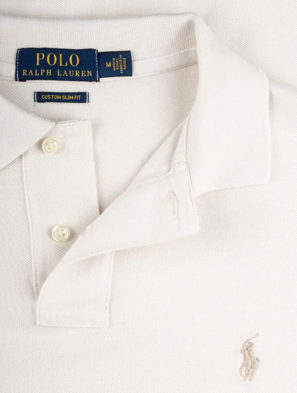 Basic Mesh Polo Antique Cream