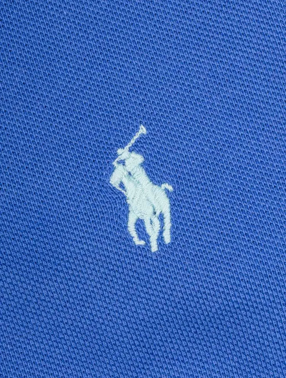 Basic Mesh Polo Shirt Blue