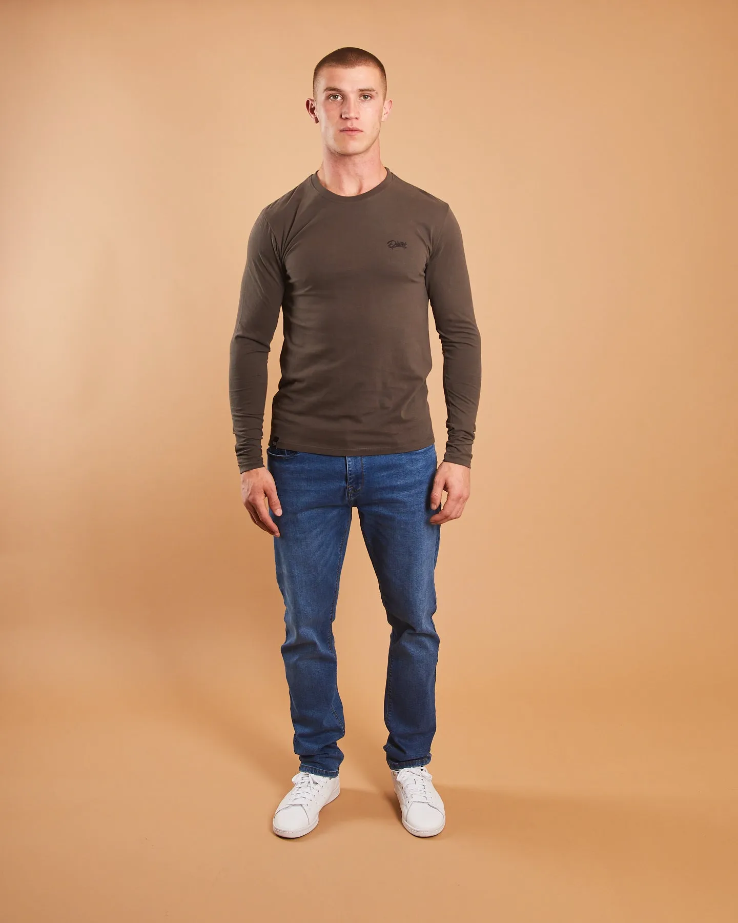 Basic Nilo  L/S Tee Peat Moss