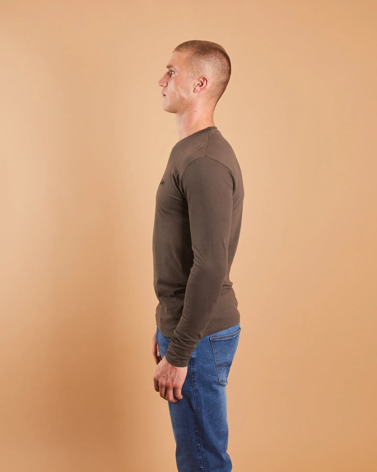 Basic Nilo  L/S Tee Peat Moss