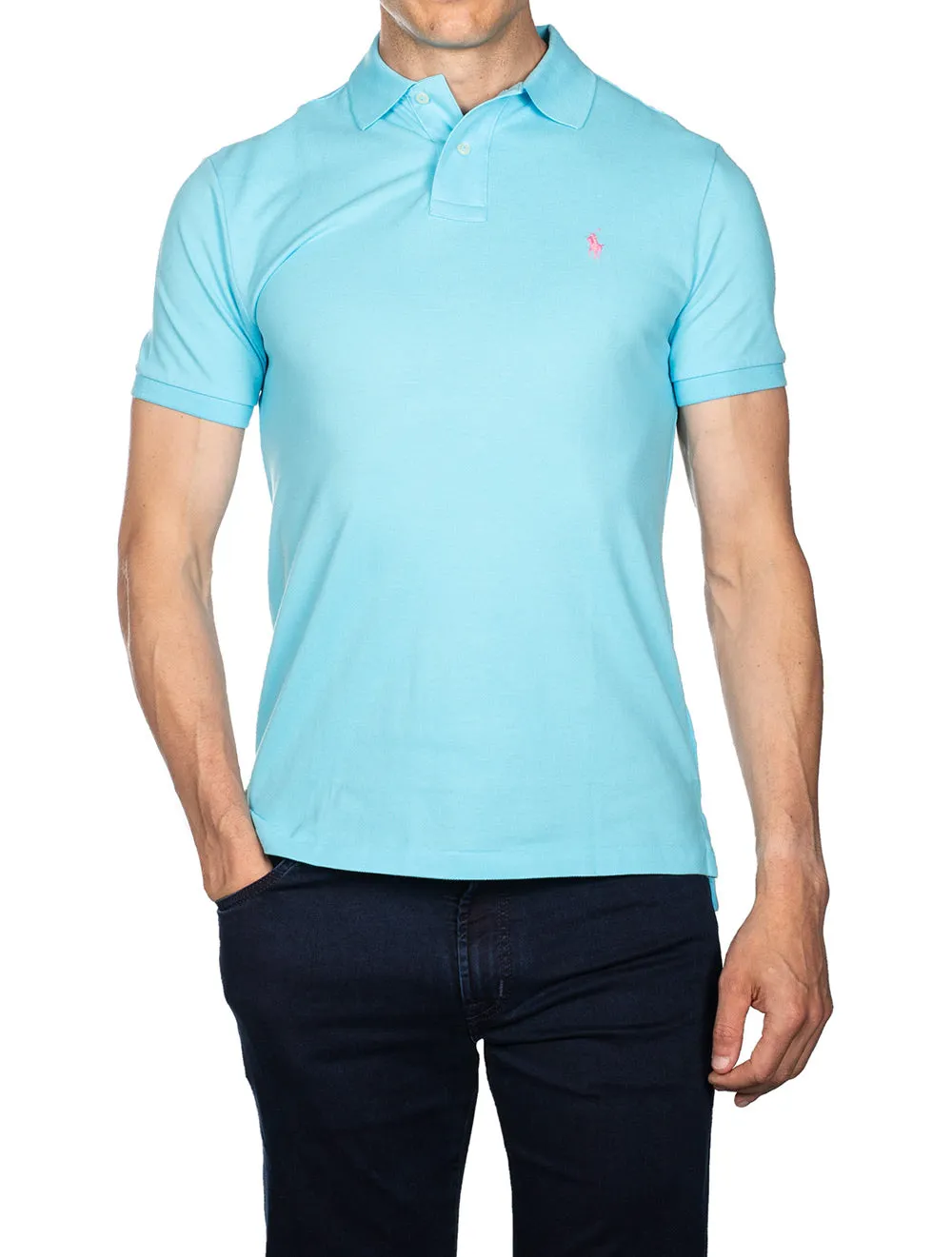 Basic Short Sleeve Polo Elite Blue