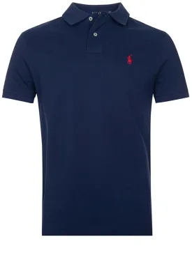 Basic Short Sleeve Polo Navy Blue