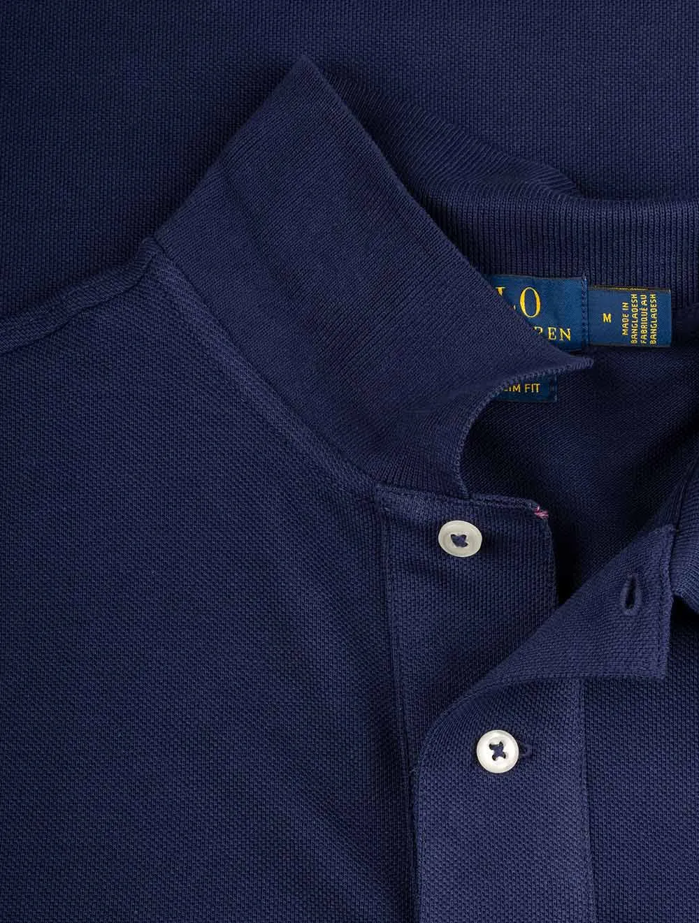 Basic Short Sleeve Polo Navy