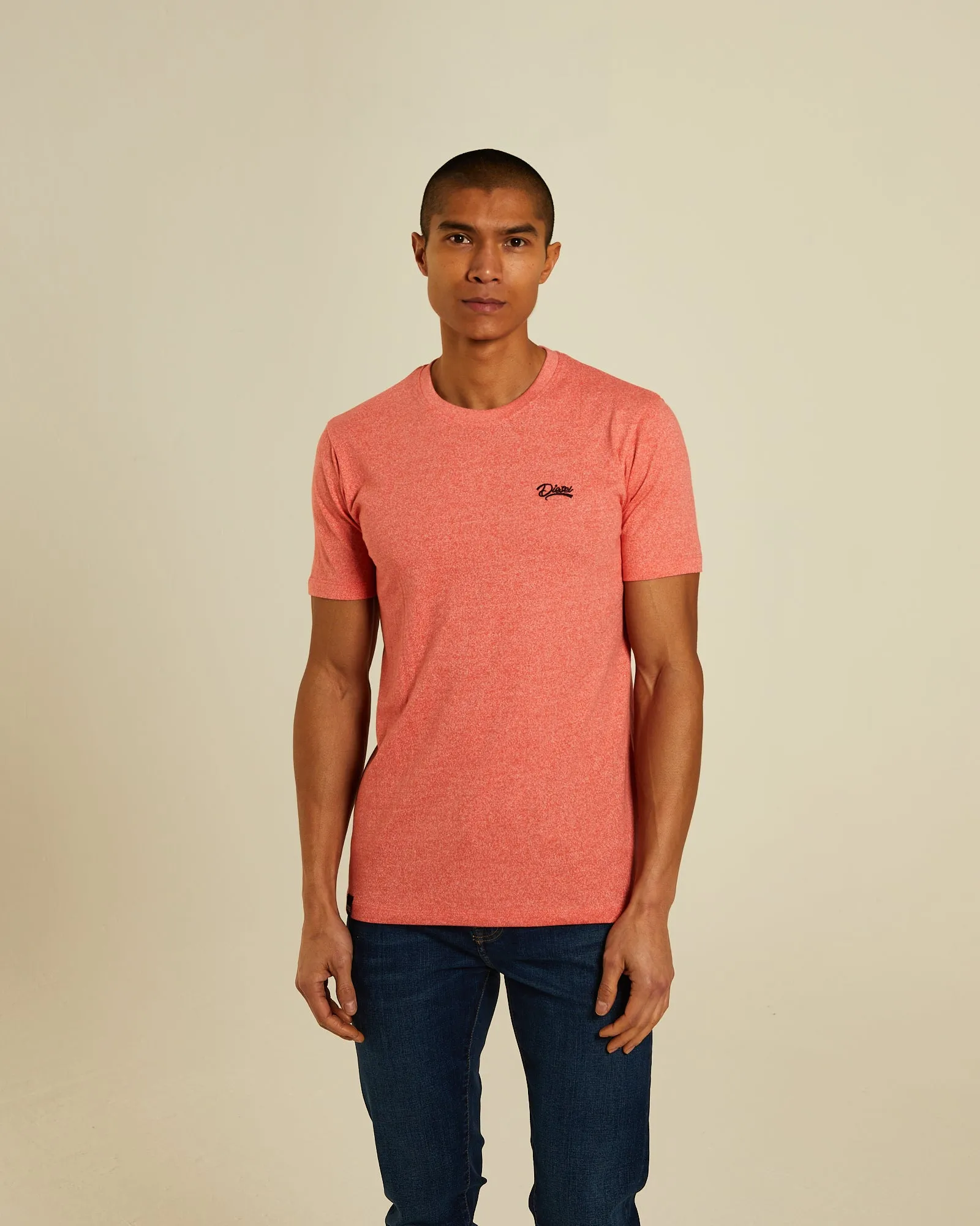 Basic Sky O Neck Bright Peach