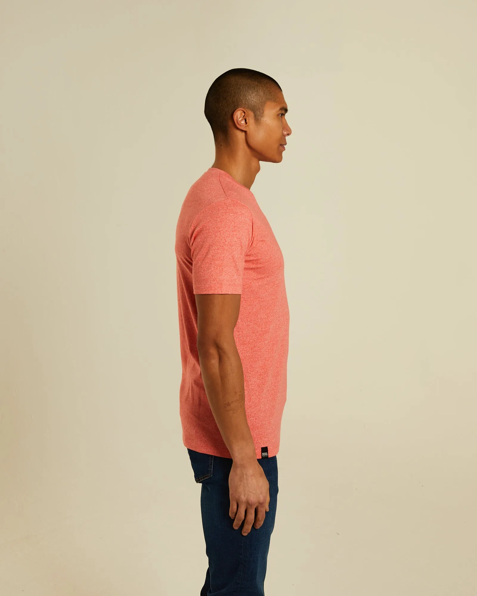 Basic Sky O Neck Bright Peach