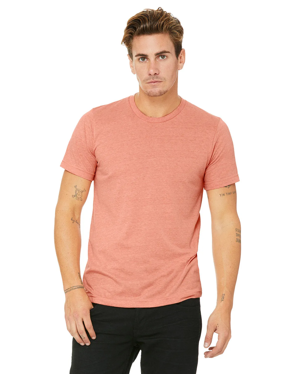 Bella   Canvas® 3001CVC Unisex Jersey T-Shirt, Heather Colors - Sample