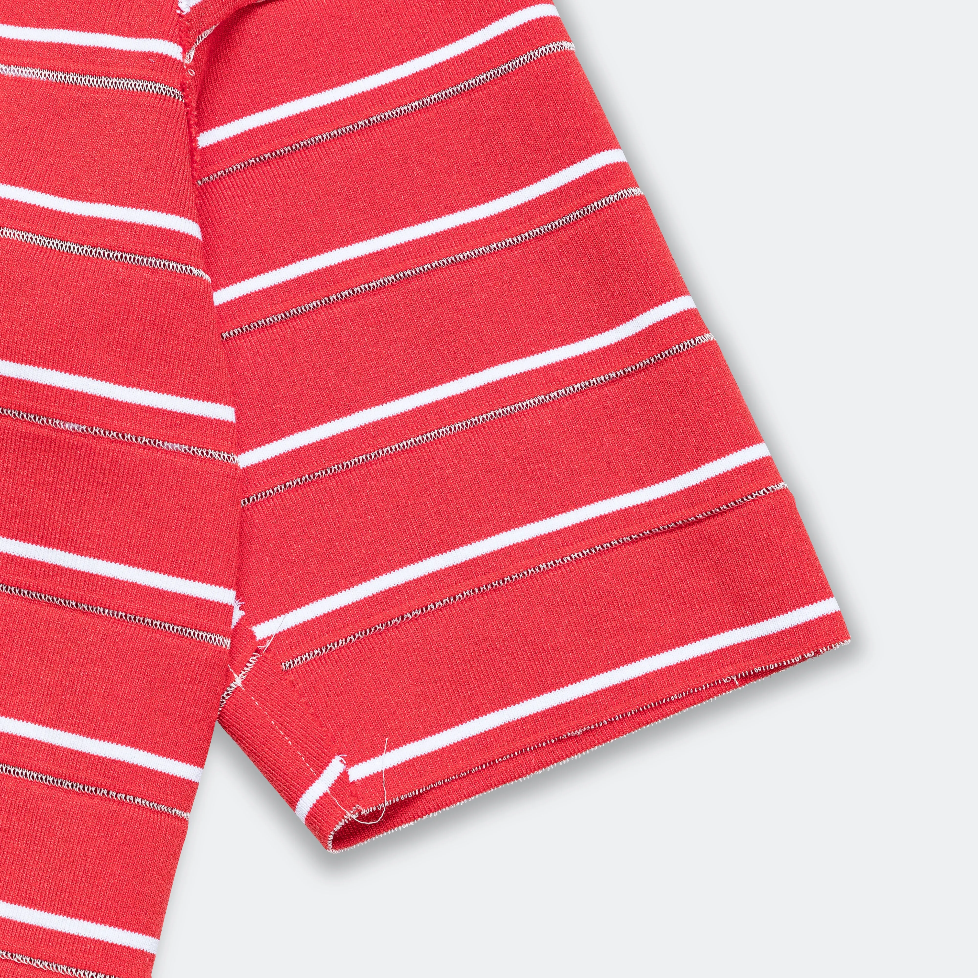 Big Relief Polo - Red/White Stripe