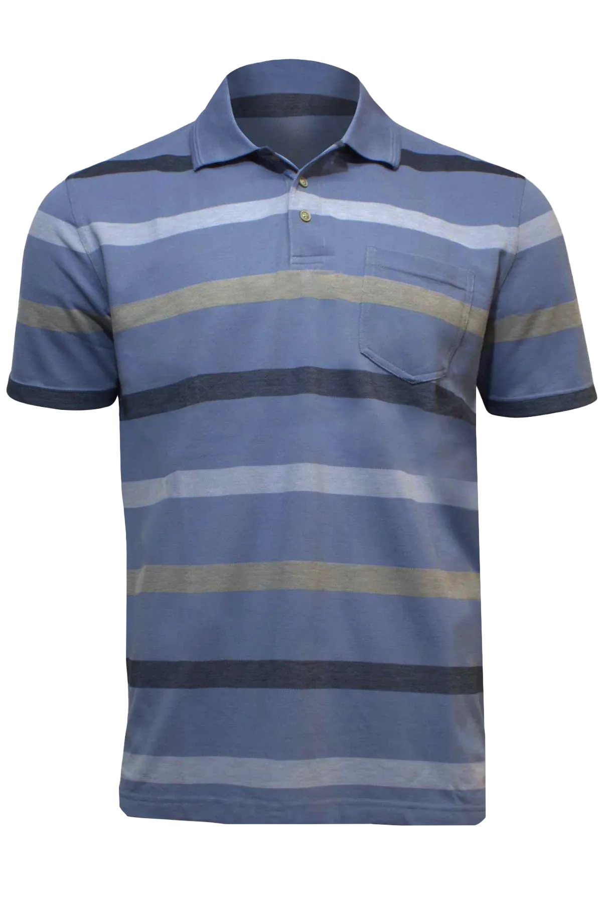 Blue Horizon Striped Polo BH2823