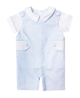 Boys Blue Stripe Overall