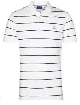 Br Stripe Pique Short Sleeve Rugger Eggshell